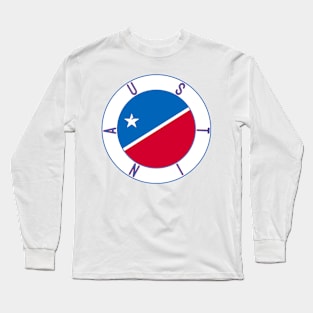 Austin Flag Decal Long Sleeve T-Shirt